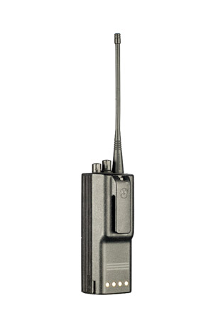 Oreillette de talkie-walkie pour Motorola GP300 et autres - Avec touche de  réponse + support clip, noir